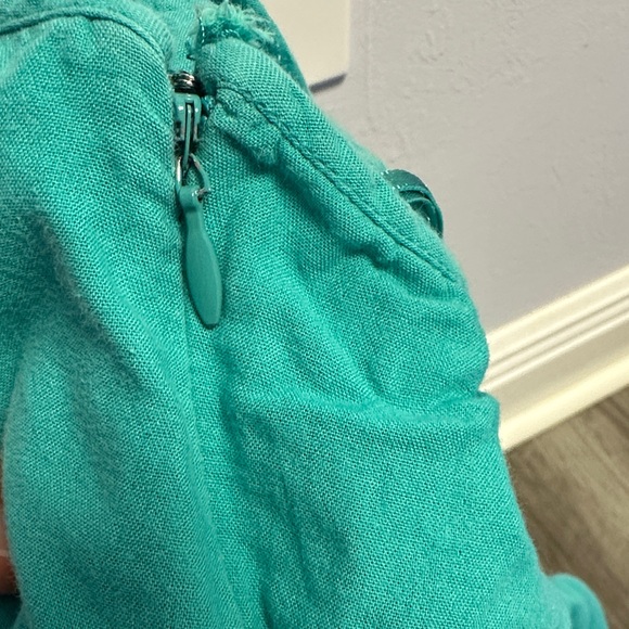 Free People Turquoise Dress with Floral Details - Picture 9 of 10